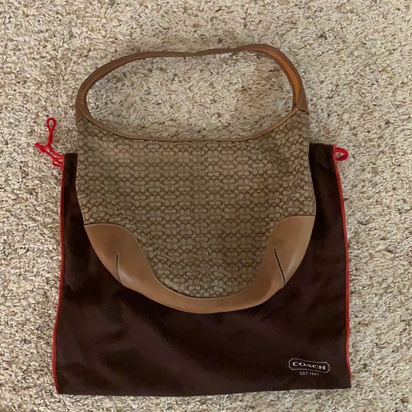 Coach hobo bag. Mini signature Cs. - Picture 1 of 4